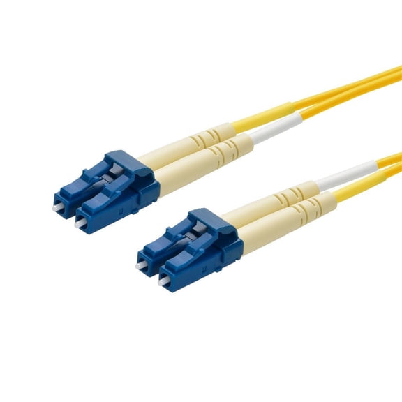 Monoprice Fiber Optic Cable - 10 Meter - Yellow | LC to LC, 9/125 Type, Single Mode, Duplex