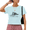 1-Blue, variant on Women's Grey Sketch Tabby Cat Read Book My Weekend Is Booked Graphic Short Sleeve Crop T-Shirt Comfort Crewneck XS-XL Top