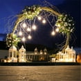 thumbnail image 6 of Extra Large Round Wedding Arch 79x95in Backdrop Stand Metal Double Hoop Party Balloon Flower Decor, 6 of 14