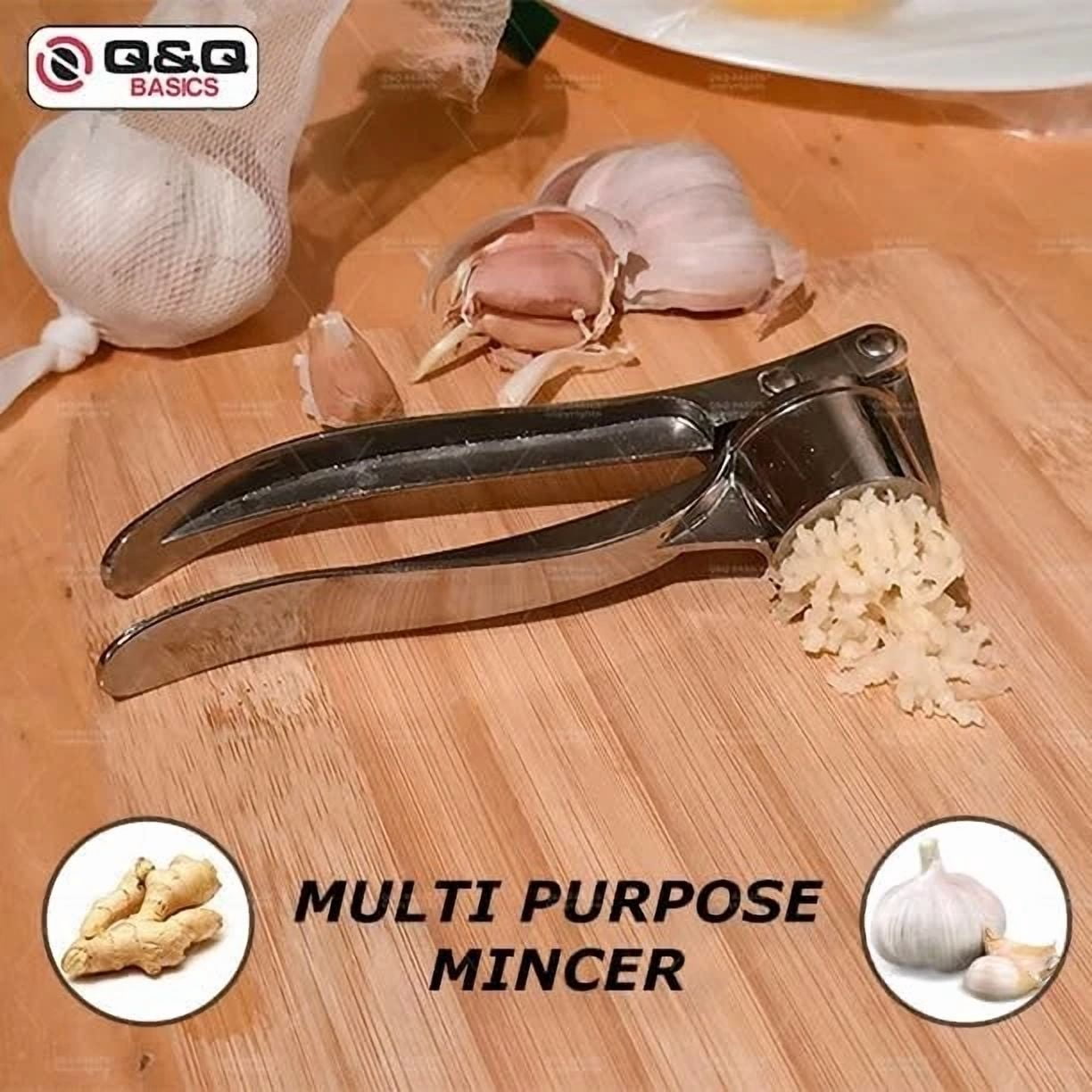 CIRCLE- Stainless Steel Ginger Garlic Press Crusher Mincer Chopper Squeezer Kitchen Tool