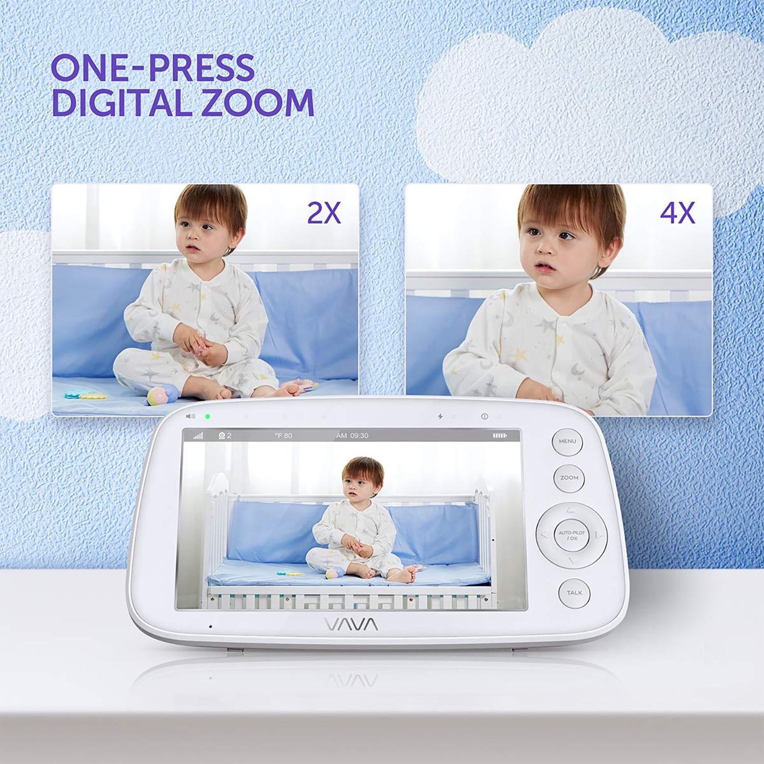 vava baby monitor range