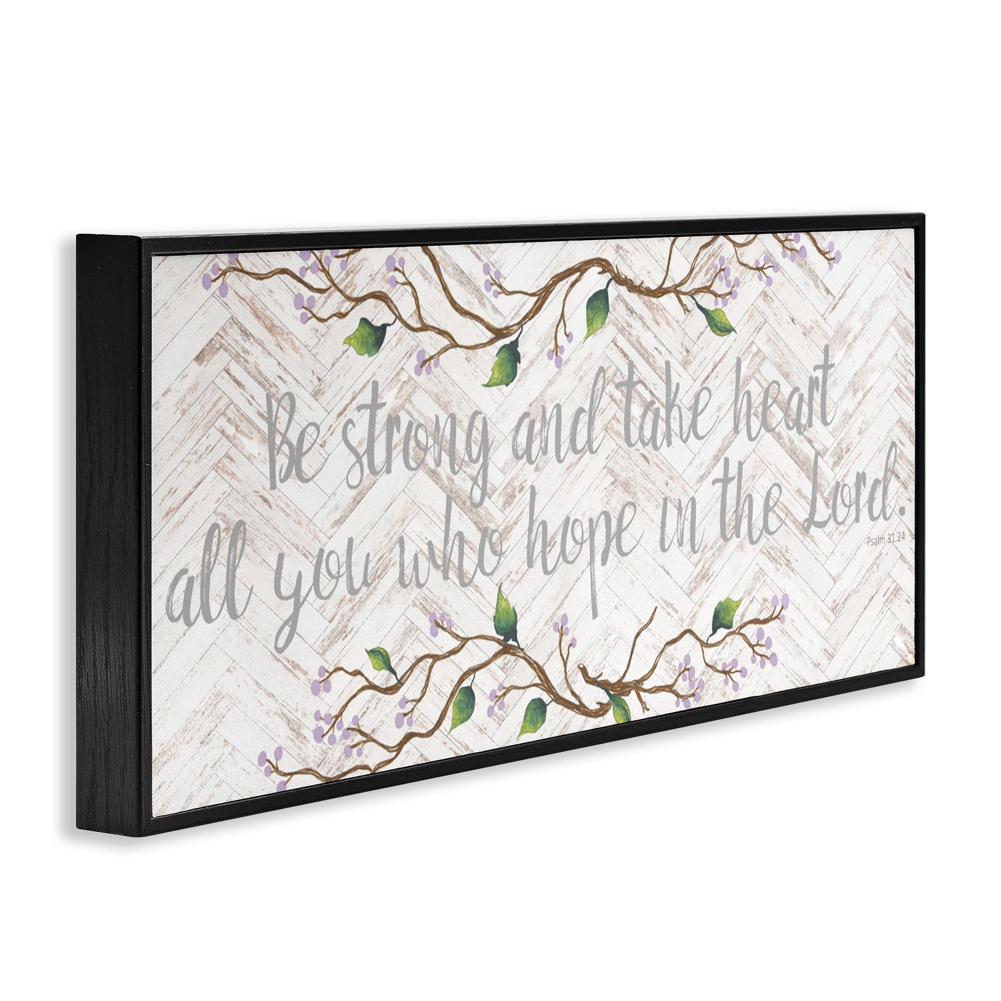 Stupell Industries All You Who Hope Black Framed Giclee Art, design by Elizabeth Medley