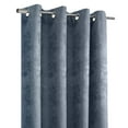 thumbnail image 3 of Loft Living Paisley Light Filtering Grommet Indoor Curtain 52 x 95 in Steel Blue, 3 of 7