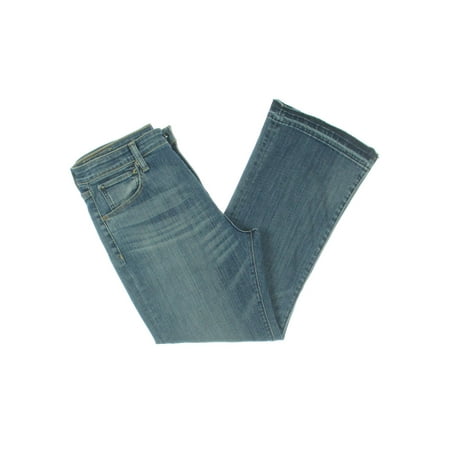 Denim & Supply Ralph Lauren Womens Madison High Rise Whisker Wash Cropped Jeans