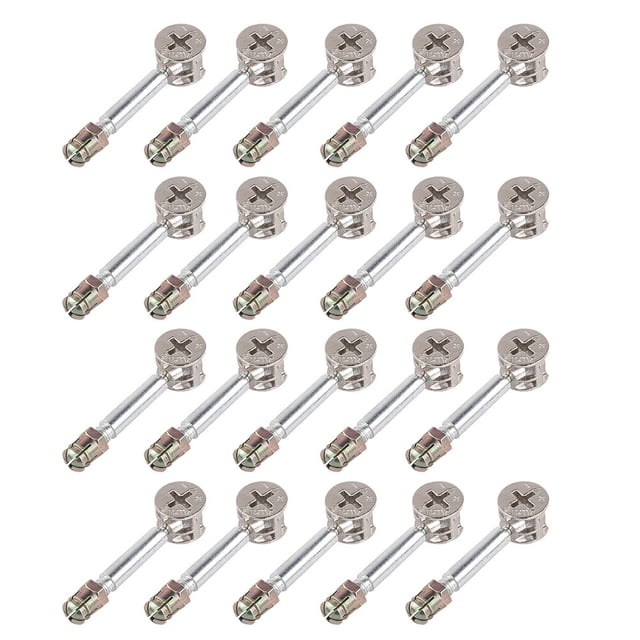 MasteelfCA 20 Sets Furniture Connecter Cam Lock Fitting for Cabinet Drawer Panel Connecting