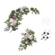 thumbnail image 1 of 2x Flores Simulación Sunnimix Arreglo floral Botín para Puerta principal Recepción Pared Inicio Blanco, 1 of 7