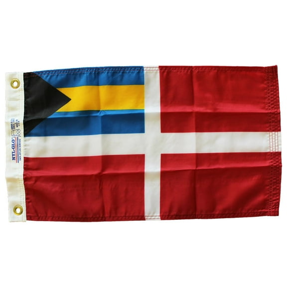 Bahamas - 12"X18" Nylon Flag (Red Ensign)