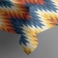 thumbnail image 5 of Orange Geometric Pattern Rectangle Tablecloth 60"x120",Waterproof Polyester Rectangle Table Cloth, Wipeable Spillproof Polyester Tablecloth for Dining, Camping, Indoor and Outdoor, 5 of 6