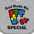 thumbnail image 4 of Inktastic Autism God Made Me Special Boys or Girls Baby Bib, 4 of 4