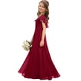 thumbnail image 2 of Sherrylily Kids Girl Bridesmaid Dresses Chiffon Flower Long Party Pageant Gowns Dress, 2 of 5