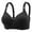 Black, variant on Women's Plus Size Wireless Comfort Bra, 3-Hook Back Closure Spacer Cup Bralette for Gentle Lift & Shape Grey 36