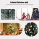 thumbnail image 3 of Bolas de Navidad Bolas galvanizadas pintadas Decoración de fiesta para Año Nuevo (Verde) JShteea Libre de BPA, 3 of 6