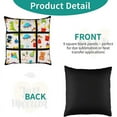 thumbnail image 5 of 6Pcs Sublimation Blank Panel Pillow Case DIY Polyester Cushion Cover 9 Photo Heat Transfer Printing Throw Pillowcase,S, 5 of 7