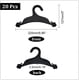 thumbnail image 2 of 20 perchas negras para ropa de mascotas, de plástico, flexibles y resistentes, con diseño de huella de pata para perros y gatos, de 5 x 8,86 pulgadas., 2 of 9