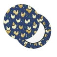 thumbnail image 2 of Haiem Funny Chicken Cushion Round Bar Chair Seat Cover Bar Chair Cushion Covers Elastic Washable Bar Chair Cover,Protects from Scratches and Stains-12 inch, 2 of 7