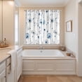 thumbnail image 3 of Blue Floral Spring Kitchen Curtains 84 Inch Length, Farmhouse Poppy Botanical Grommet Top Bedroom Living Room Curtains, Light Filtering Cafe Curtain Drapes 2 Panels Set 104''x84'', 3 of 9