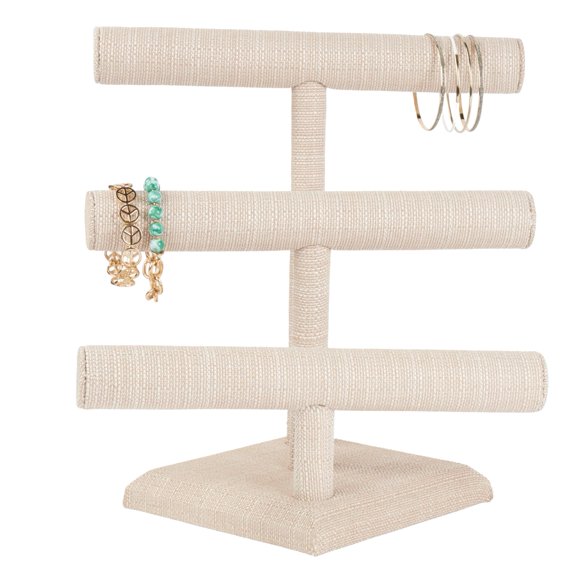 Sswbasics Linen Jewelry Display - 3-Tier