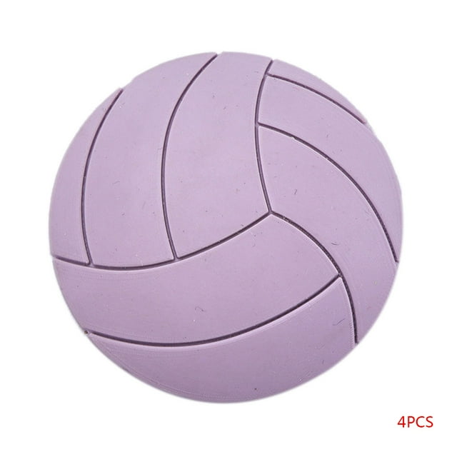 4 Pcs Pare-Chocs Mural Anti-Collision, Coussin de Porte Anti-Bruit, Forme de Volleyball