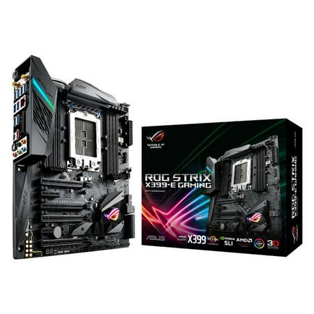 Asus ROG Strix X399-E Gaming Socket TR4/ AMD X399/ DDR4/ Quad-GPU CrossFireX & Quad-GPU SLI/ SATA3&USB3.1/ M.2&U.2/ A&GbE/ EATX