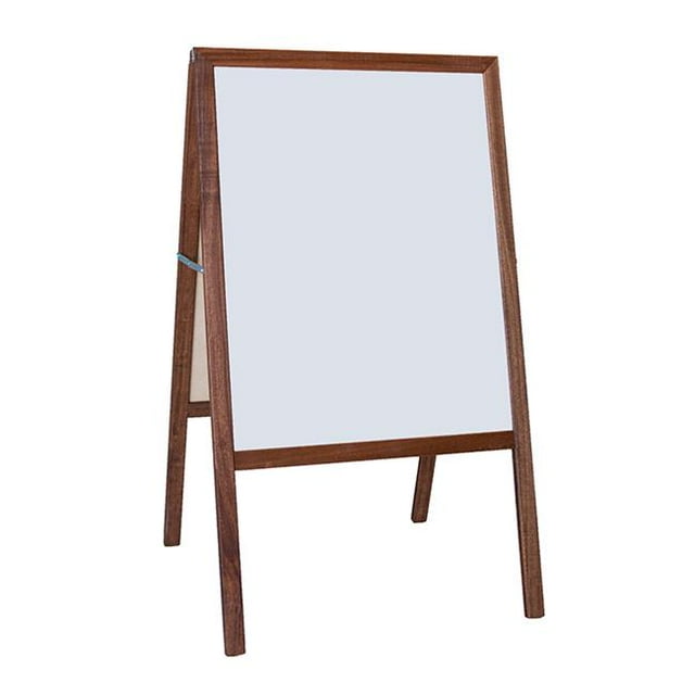 Dryerase Chevalet Chapiteau, Blanc & Noir