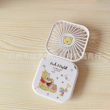 

Sanrio Hellokitty Kuromi Mymelody Pachacco Cinnamoroll Folding Fan Cartoon Hanging Neck Small Electric Fan USB Charging Mini Fan