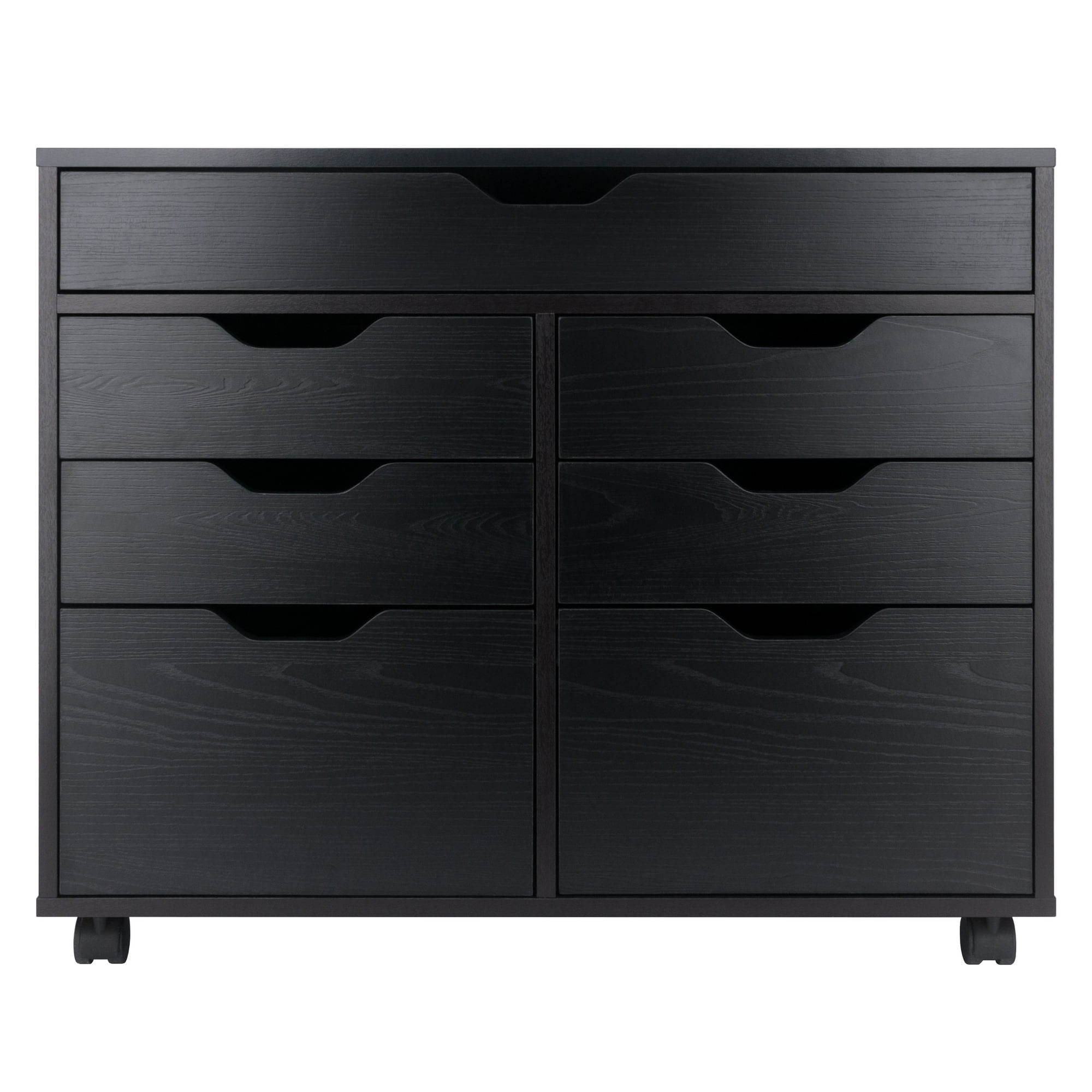 Winsome Halifax 5-Drawer Multi-Storage Mobile Cabinet 20748, Black