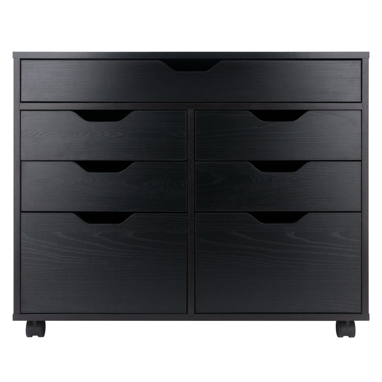 Winsome Halifax 5-Drawer Multi-Storage Mobile Cabinet 20748, Black