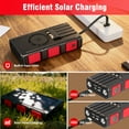 thumbnail image 2 of Power Bank Wireless Charger 68800mAh Built in Hand Crank and 4 Cables 15W Fast Charging Power Bank 7 Outputs & 4 Inputs Solar Portable Charger, SOS/Strobe/Strong Flashlights, Compass(Red), 2 of 8
