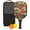 Black-4, variant on Pickleball Paddles Set Of 1, Fiberglass Surface, Vintage Floral Print, 1 Paddle, 2 Balls & Bag