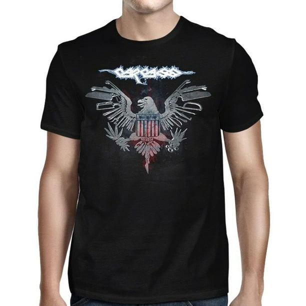 Carcass - Carcass Men's Eagle White Logo 2016 Tour T-shirt Black ...