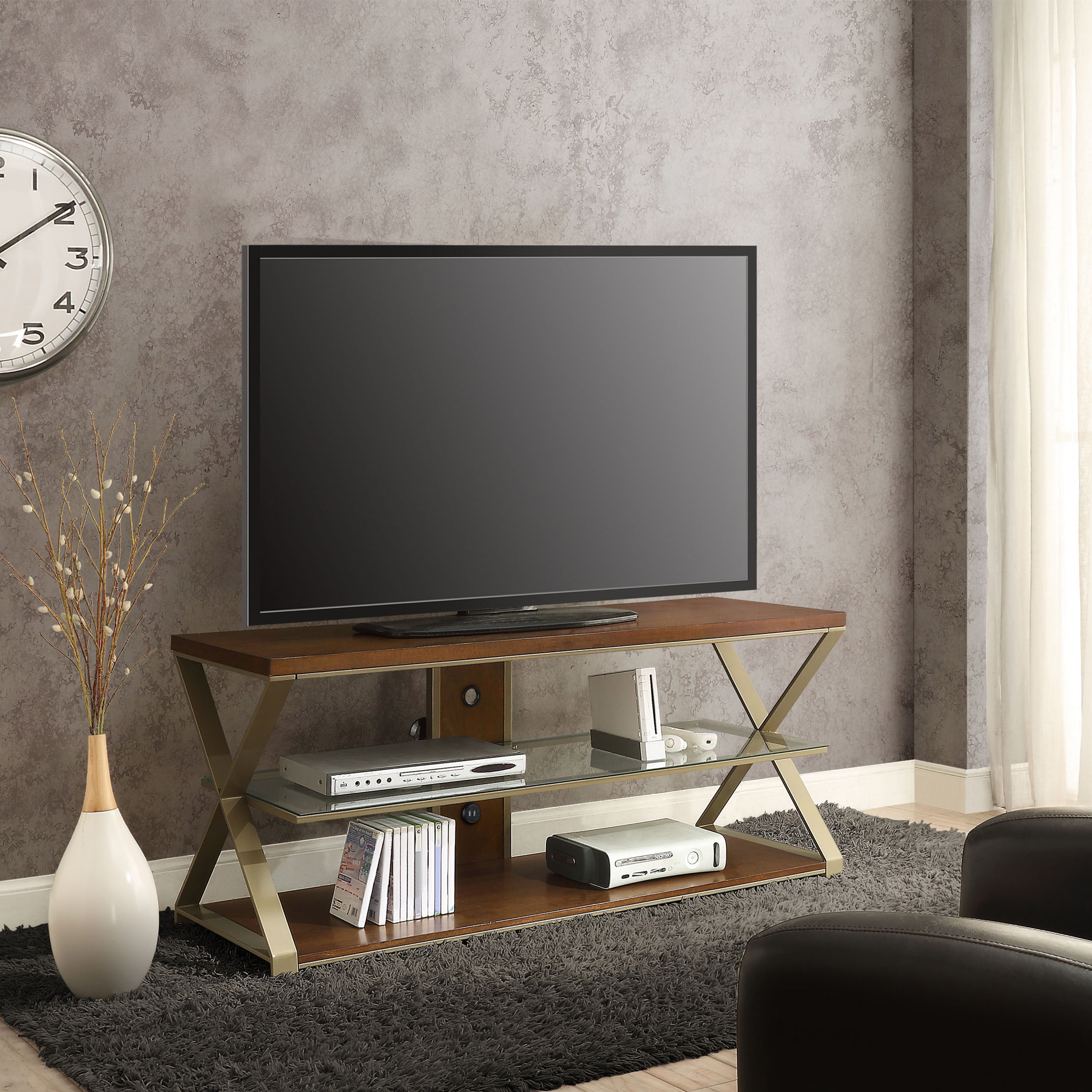Jaxon 3 In 1 Television Stand For Tvs Up To 70 With Display Options Flat Screens Multiple Finishes