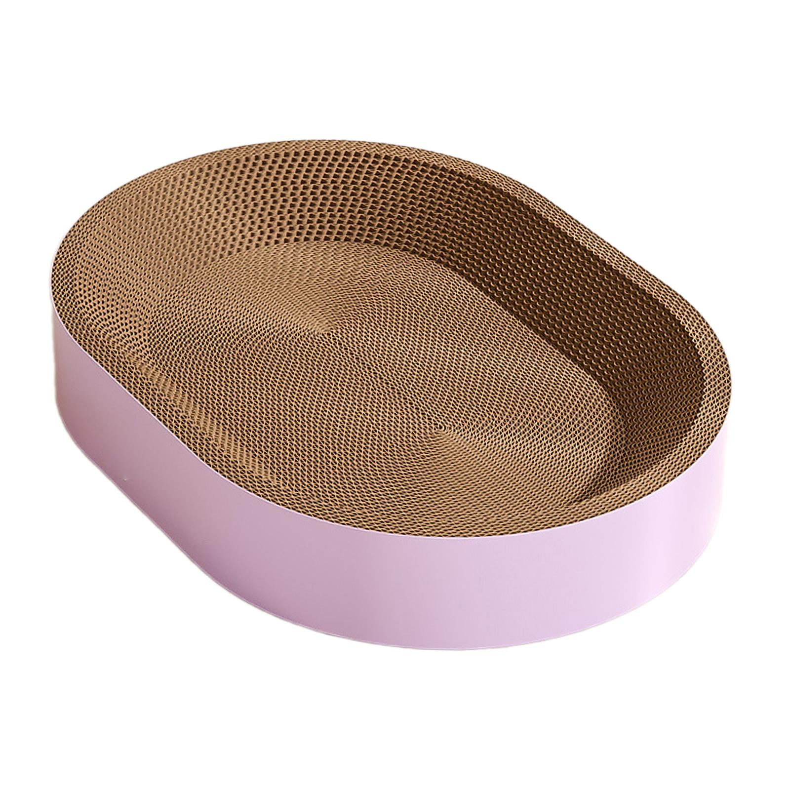 Stgfyxgs Cat Scratcher Cardboard Scratch Pad Nest Lounge Sleeping for Indoor Cats Furniture Protector Rest Corrugated Scratching Board XL Violet