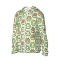 thumbnail image 2 of Daiia Cute Chubby Frog UPF 50+ Sun Protection Hoodie Jacket Lightweight Long Sleeve Sun Shirt for Women Men with Pocket Hiking Outdoor-Large, 2 of 9