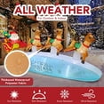 thumbnail image 3 of Trineo inflable y divertido de Papá Noel de Navidad de 3 m para exteriores, 3 of 7