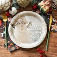 thumbnail image 4 of Uxgjfwu Christmas Disposable Plates, Holiday Themed Party Tableware, Festive Pattern Paper Plates for Gatherings, Events, Family Celebrations, 4 of 6