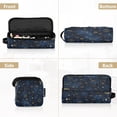 thumbnail image 5 of Hair Tool Organizer Bag with Heat Resistant Mat Removable Travel Storage Case for Hot Air Brushes Curling Irons Twinkling Stars and Constellations, 5 of 8
