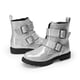 thumbnail image 4 of Botas DREAM PAIRS para Niñas Combat con Brillo Plata Talla 5, 4 of 5