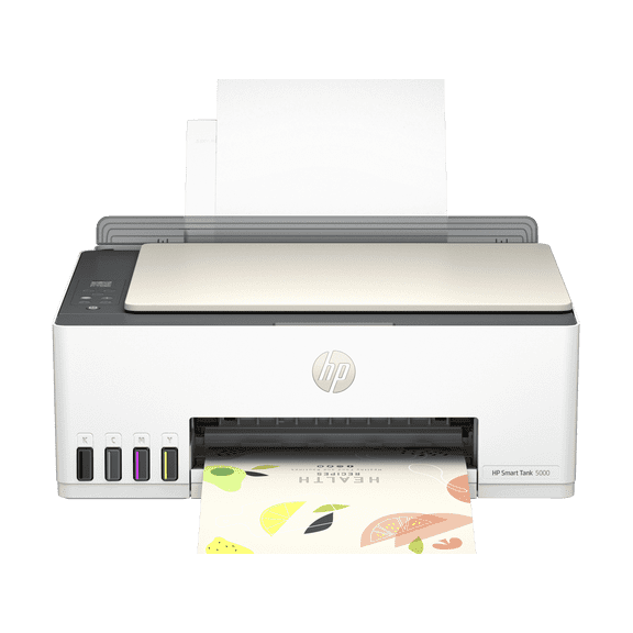 HP Smart Tank 5000/5100 All-in-One Inkjet Printer, Mobile Print, Copy, Scan Up