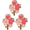 thumbnail image 3 of Cute Cherry Blossom Pin Metal Brooch Pin for Bags and Clothes 3Pcs, 3 of 4