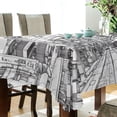 thumbnail image 5 of Yayeee Tablecloths 60" x 120" Rectangle Wrinkle Resistant Party Table Cover, White Streets, 5 of 8