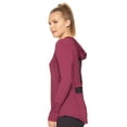 thumbnail image 3 of Expert Brand Women's Airstretch Lite Henley Hoodie, Eggplant, Medium, 3 of 7