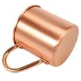 thumbnail image 5 of 3X Pure Copper Moscow Mule Mug Solid Smooth Without Inside Liner for Cocktail Coffee Beer Milk Water Cup Home Bar, 5 of 5