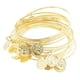 thumbnail image 2 of Pulseras de Brazalete Múltiple Hugo 20 Piezas Oro, 2 of 10