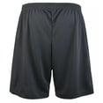 thumbnail image 2 of Men's 100% Polyester Performance Shorts with Pockets, Dark Grey XL, 1 Count, 1 Pack, 2 of 2