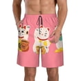 thumbnail image 1 of Balery Cute Cat Traje de Baño Estilo Hawaiano para Hombre, Shorts de Secado Rápido con Bolsillos-X-Large, 1 of 6