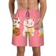 thumbnail image 1 of Balery Cute Cat Traje de Baño Estilo Hawaiano para Hombre, Shorts de Secado Rápido con Bolsillos-Medium, 1 of 6