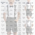 thumbnail image 3 of Boys formal Outfit 4pcs Sets Short Sleeve Dress Shirt Adjustable Suspender Shorts Bow Tie for 2-14 Years Black-B, 3 of 6