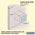 thumbnail image 4 of Salsbury Industries 19048-14ASK Cell Phone Storage Locker - 4 Door High Unit (8 Inch Deep Compartments) - 12 A Doors and 2 B Doors - Aluminum - Surface Mounted - Master Keyed Locks, 4 of 4