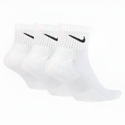 Men's Nike 3-pack Everyday Cushion Ankle Training Socks Color: White Size: 12-15