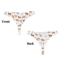 thumbnail image 3 of Balery Horses Tangas de Algodón para Mujer con Estampado – Ropa Interior Sexy, Transpirable, G-string-Small, 3 of 6